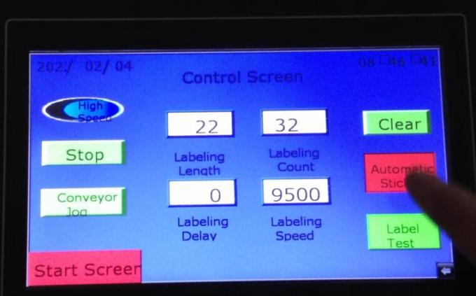 Bagiau Fflat Maint 1000mm × 450mm Ymgeisydd Label Arwyneb Fflat Awtomatig ar gyfer yr Ochr Uchaf