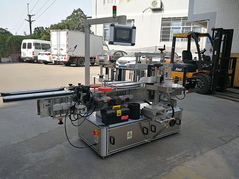 Peiriant Labelu Gludiog Ochr Ddwbl Botel Siampŵ Tsieina Cyflenwr Awtomatig Llawn